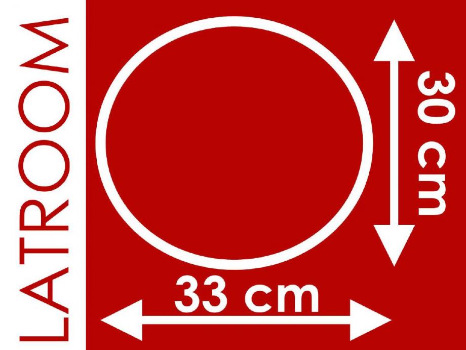 Filz Oval 30cm x 33 cm