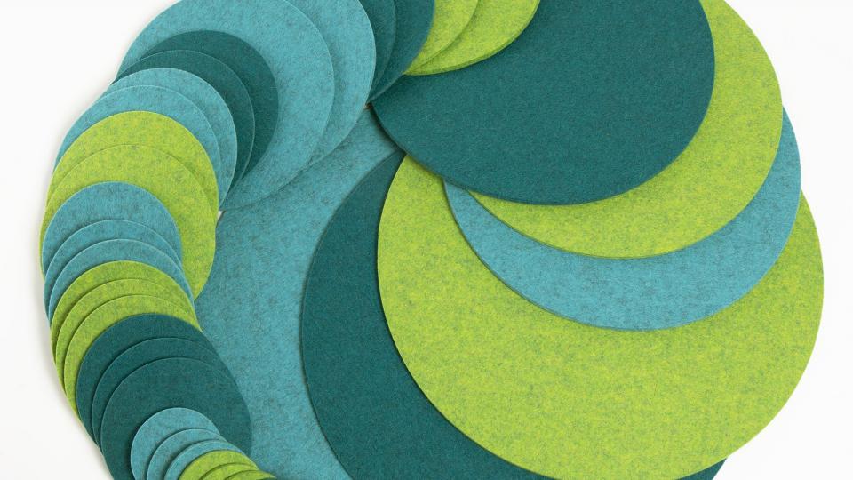 Filz Untersetzer rund