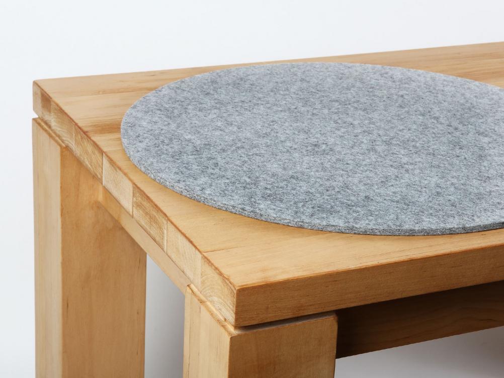 Filz Sitzauflage rund