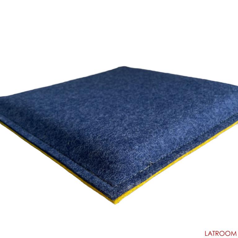 Filz Kissen blau