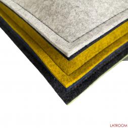 Filz Kissen eckig - Naht und Detail