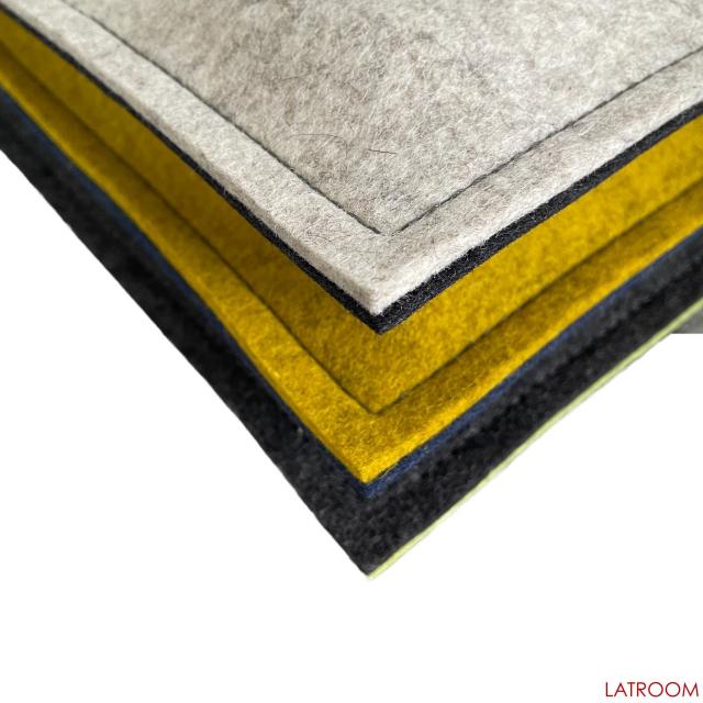 Filz Kissen eckig - Naht und Detail