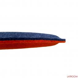 Filz Kissen rund queransicht