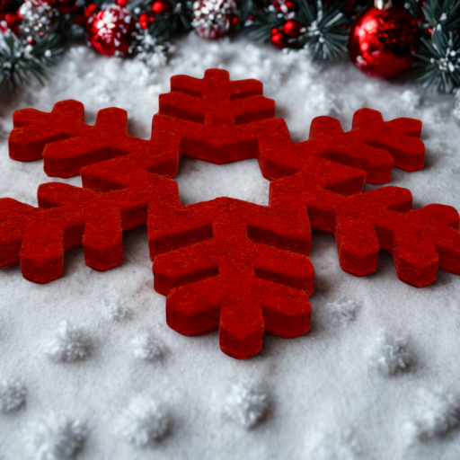 Eiskristall aus Filz (1)