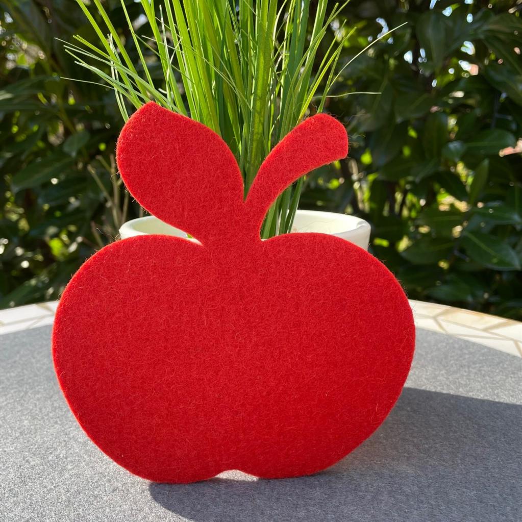 Apfel aus Filz - groß