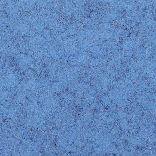 Filz Sitzauflage rund - Farbe: Gletscherblau meliert