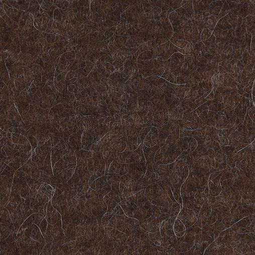 Filz Sitzauflage rund - Farbe: Trüffelbraun - meliert