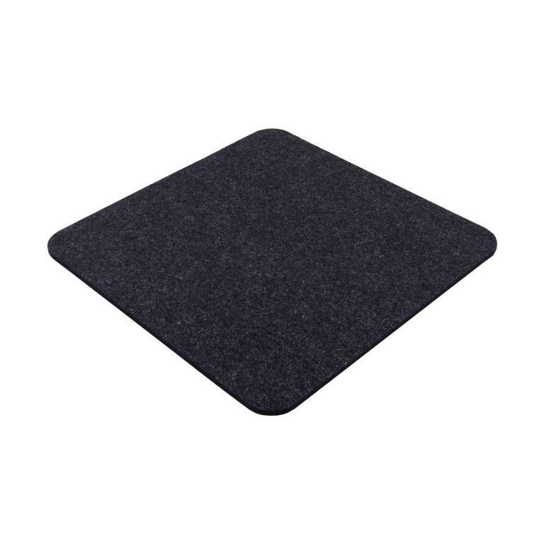 Filz Sitzauflage mit abgerundeten Ecken - Farbe: Aplaka meliert