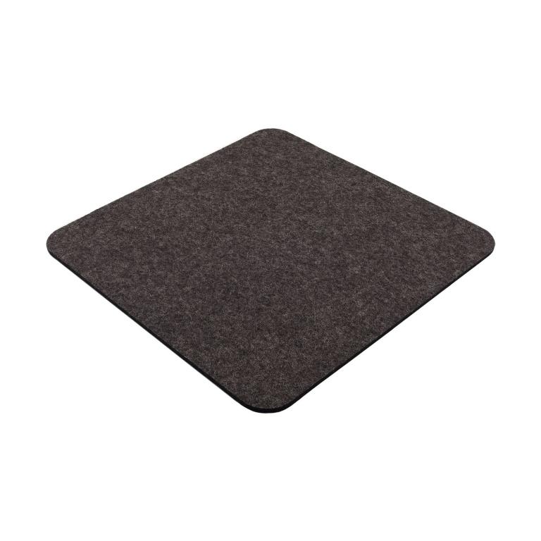 Filz Sitzauflage mit abgerundeten Ecken - Farbe: Aplaka meliert