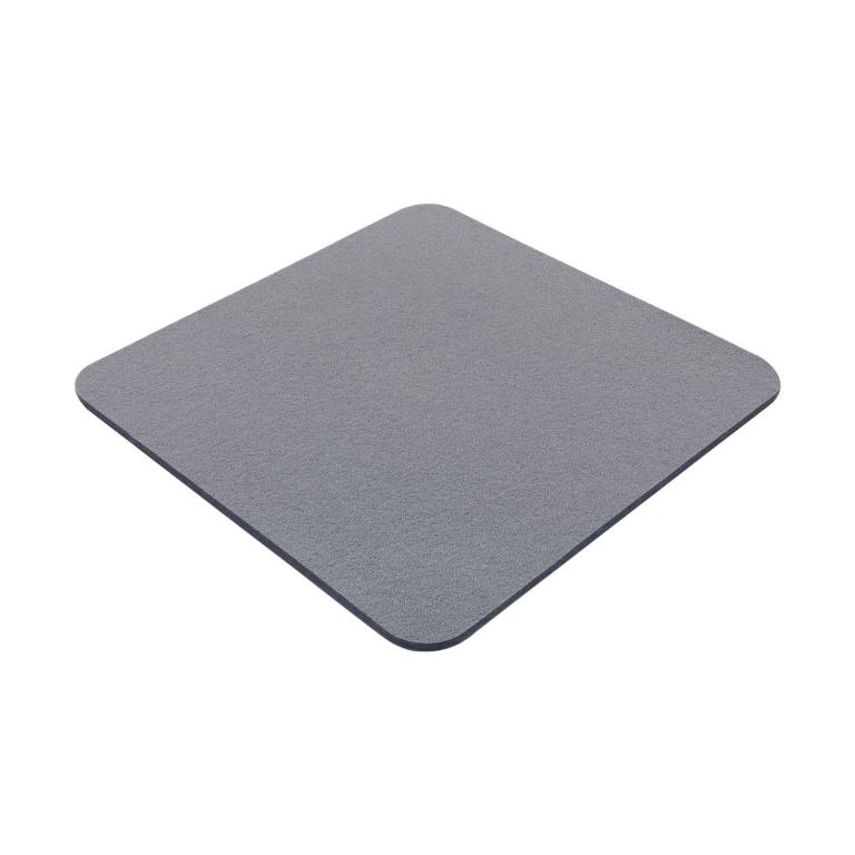 Filz Sitzauflage mit abgerundeten Ecken - Farbe: Hellgrau uni