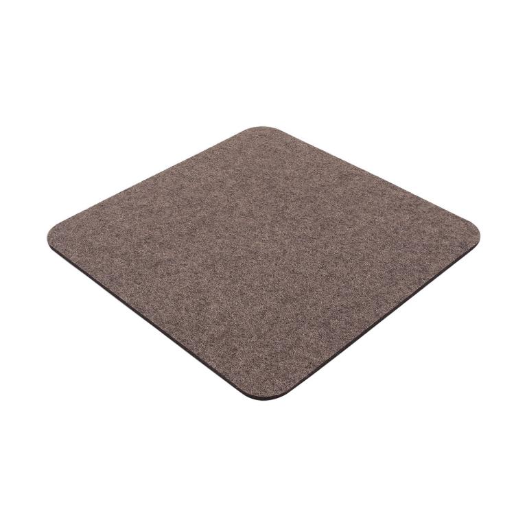 Filz Sitzauflage mit abgerundeten Ecken - Farbe: Kaschmir meliert