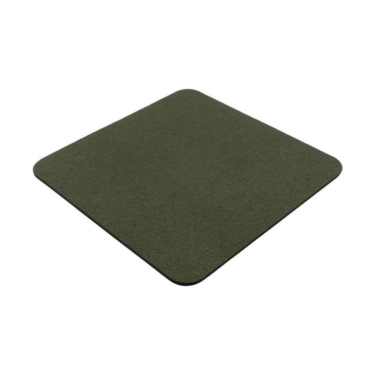 Filz Sitzauflage mit abgerundeten Ecken - Farbe: Moos meliert
