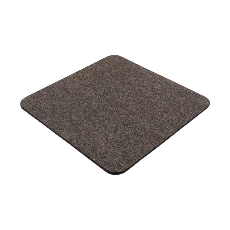 Filz Sitzauflage mit abgerundeten Ecken - Farbe: Natur meliert