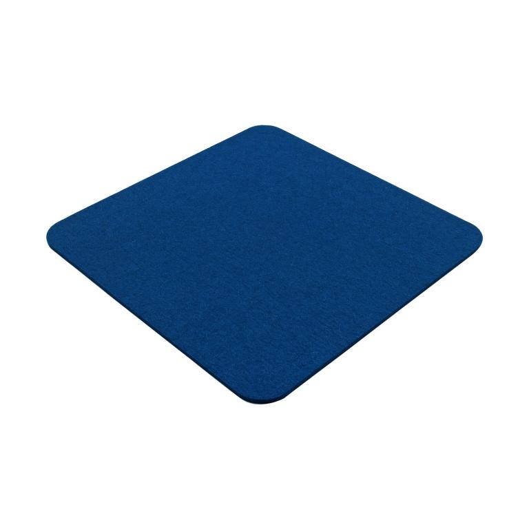 Filz Sitzauflage mit abgerundeten Ecken - Farbe: Ozean meliert