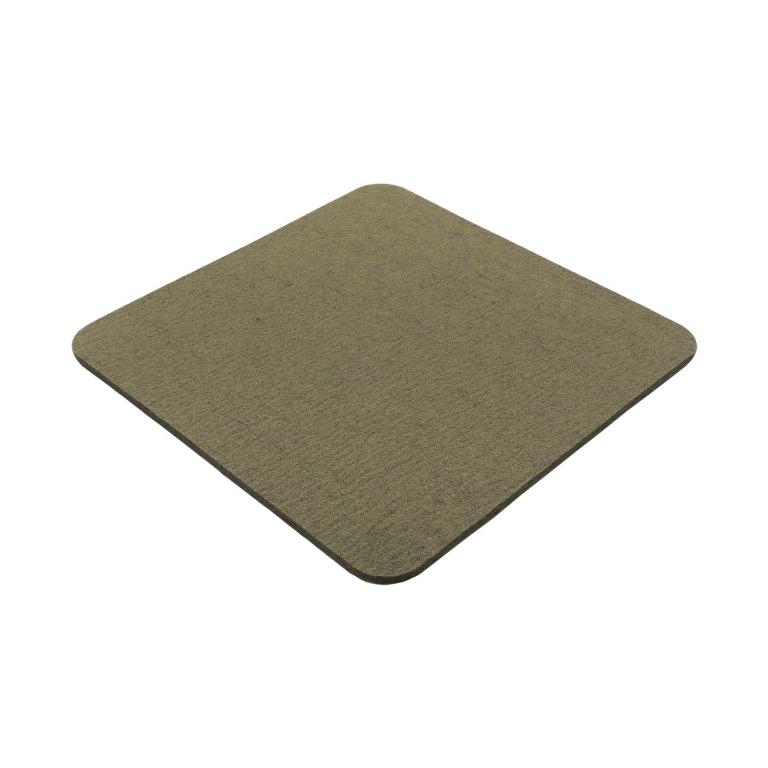 Filz Sitzauflage mit abgerundeten Ecken - Farbe: Schilf meliert