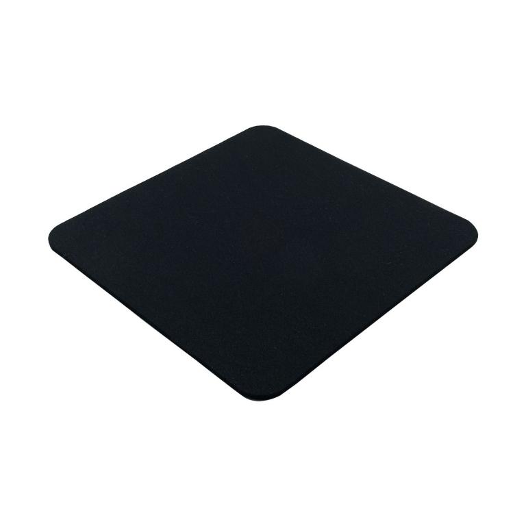 Filz Sitzauflage mit abgerundeten Ecken - Farbe: Schwarz uni