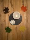 Filz Ahornblatt Untersetzer - Deko für den Herbst